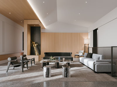 现代售楼处休息区