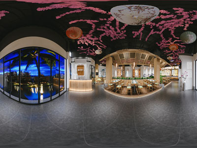 新中式全景饭店餐馆