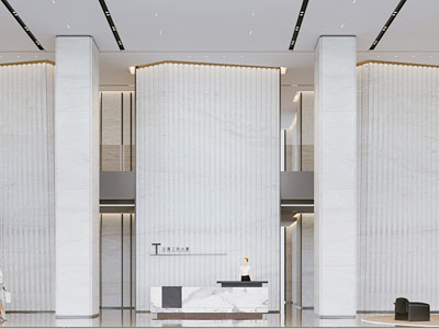 现代酒店大堂前台接待