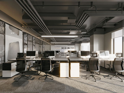 工业风loft公共办公区