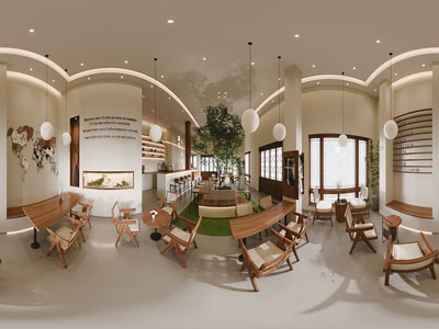 现代复古咖啡馆 咖啡厅
