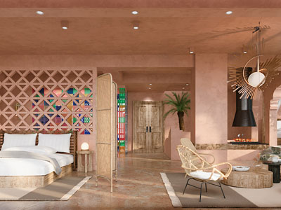 东南亚民宿客房套房