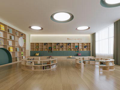 现代儿童图书馆 阅览室 书吧