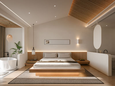 侘寂风民宿客房