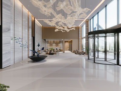 新中式大堂前台接待