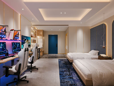 现代电竞游戏包房