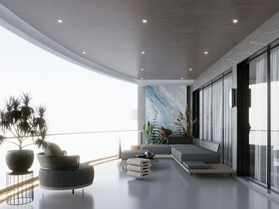 现代阳台 休闲室