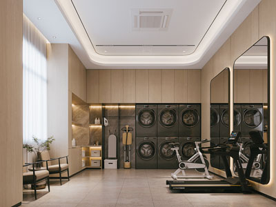 新中式健身休闲室