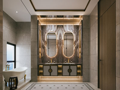 新中式酒店卫生间 洗手间