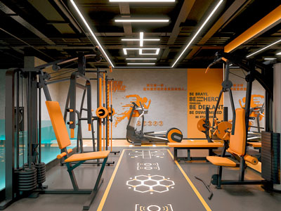 工业风loft健身房