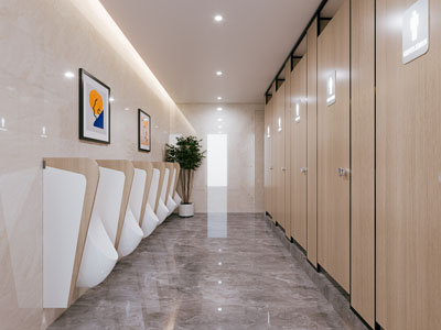 现代公共卫生间 洗手间