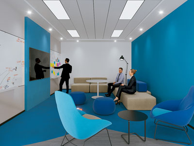 现代共享会议室 洽谈室