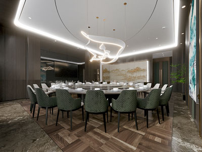 新中式酒店包厢包间