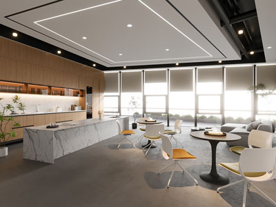 现代公司茶水间 休闲区