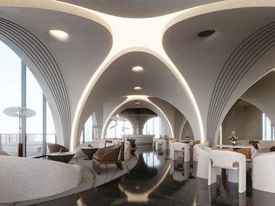 现代公司接待区 洽谈区