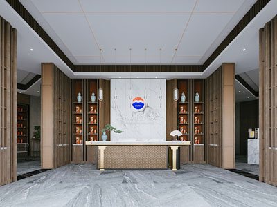 新中式烟酒专卖店前台接待