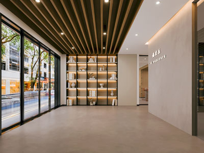 现代公司门厅过道