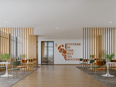 现代公司休闲区 洽谈区