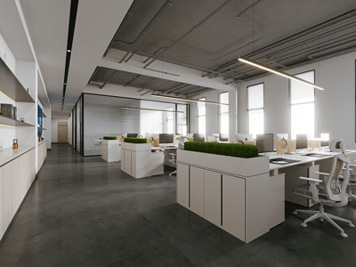 现代公共办公区