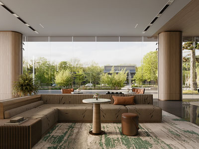 现代洽谈区 休闲区