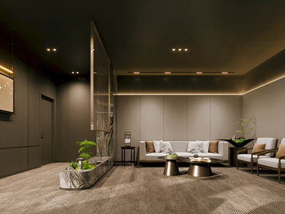 新中式接待区 包房