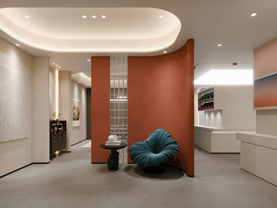 现代美容店接待区