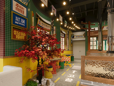 工业风loft饭店餐馆