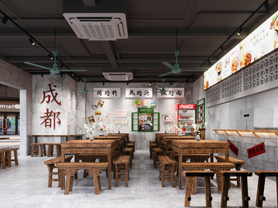 工业风loft饭店餐馆