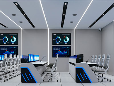 现代监控室 指挥中心