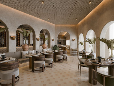 侘寂风民宿饭店餐馆就餐区