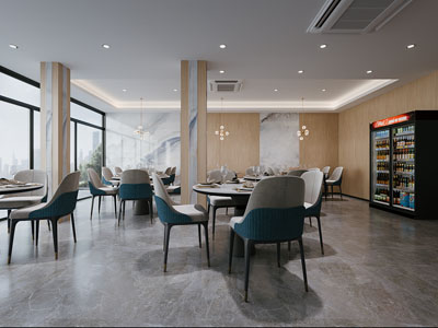 现代饭店餐馆就餐区