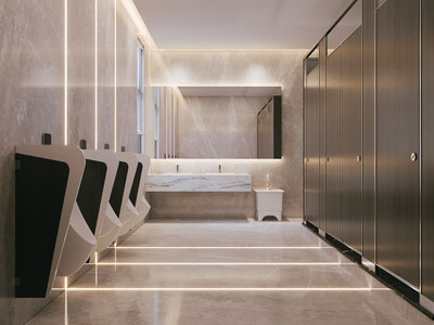 现代公共卫生间 洗手间