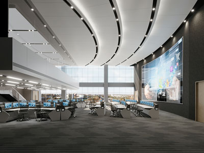 现代监控大厅 指挥中心