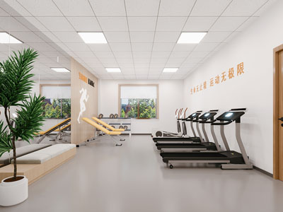 现代健身房3d模型 现代健身房