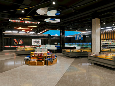 工业风百货超市