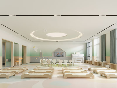 现代幼儿园多功能活动教室3d模型 现代幼儿园多功能活动教室