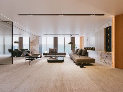 现代董事长 总经理办公室接待区