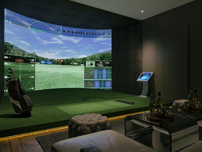 现代虚拟室内高尔夫球