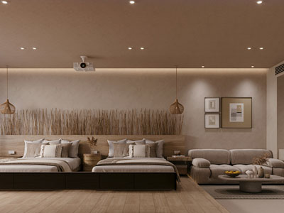 侘寂风民宿客房