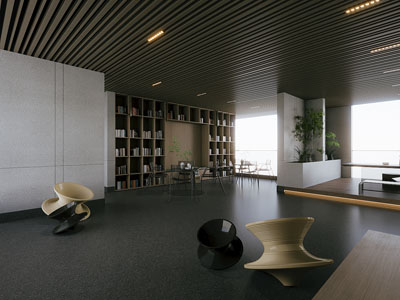 现代公司休闲区 茶水间