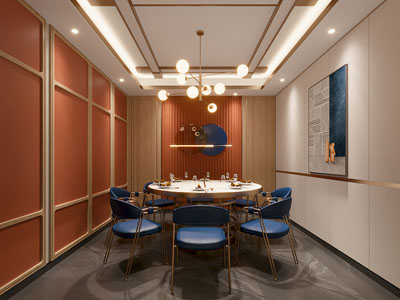 新中式酒店包厢包间