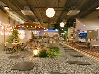 侘寂风露营主题饭店餐馆