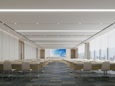 现代会议室 报告厅3d模型 现代会议室 报告厅