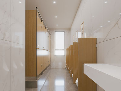 现代公共卫生间 洗手间