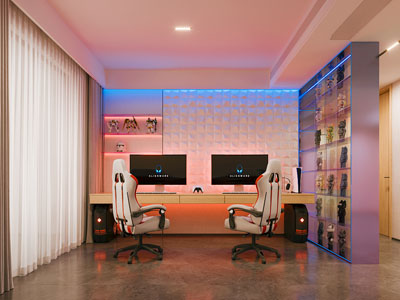 现代电竞游戏包房