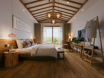 侘寂风民宿客房