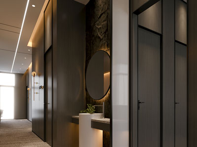 现代公共卫生间 洗手间