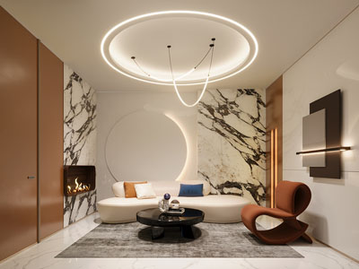 现代接待室 洽谈区