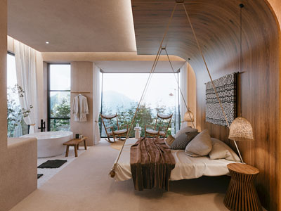 侘寂风民宿酒店客房