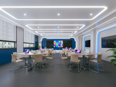 现代多媒体 智慧教室3d模型 现代多媒体 智慧教室